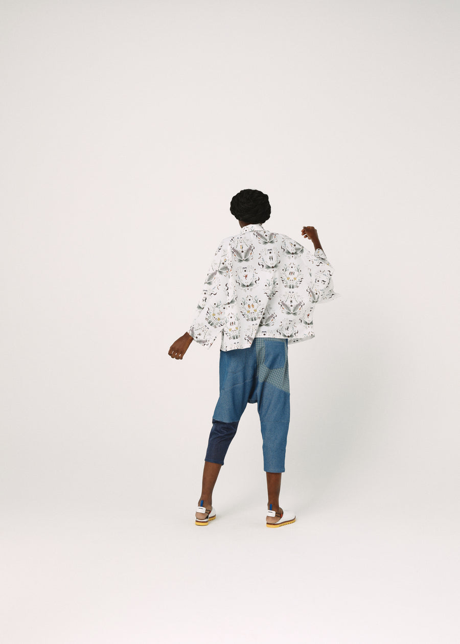 BSD26SS-14 Mix Tex Relax Jeans BL