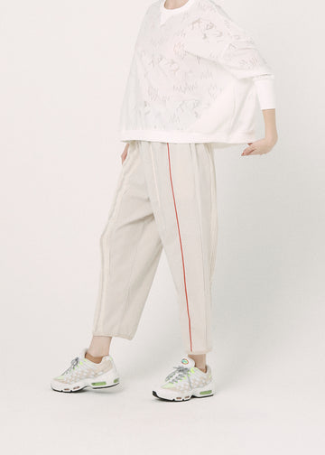 BSD26SS-06 Mixed Frill Pants NATURAL