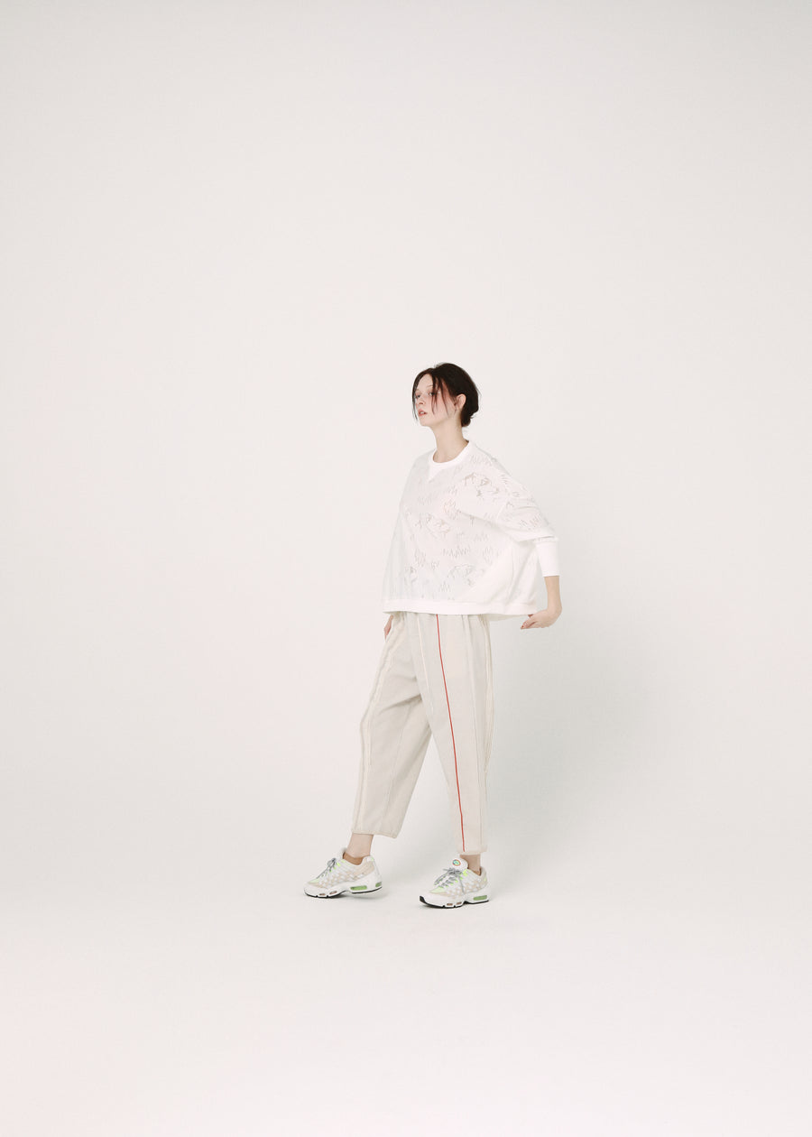 BSD26SS-11 Dancing Lace Pullover WHITE