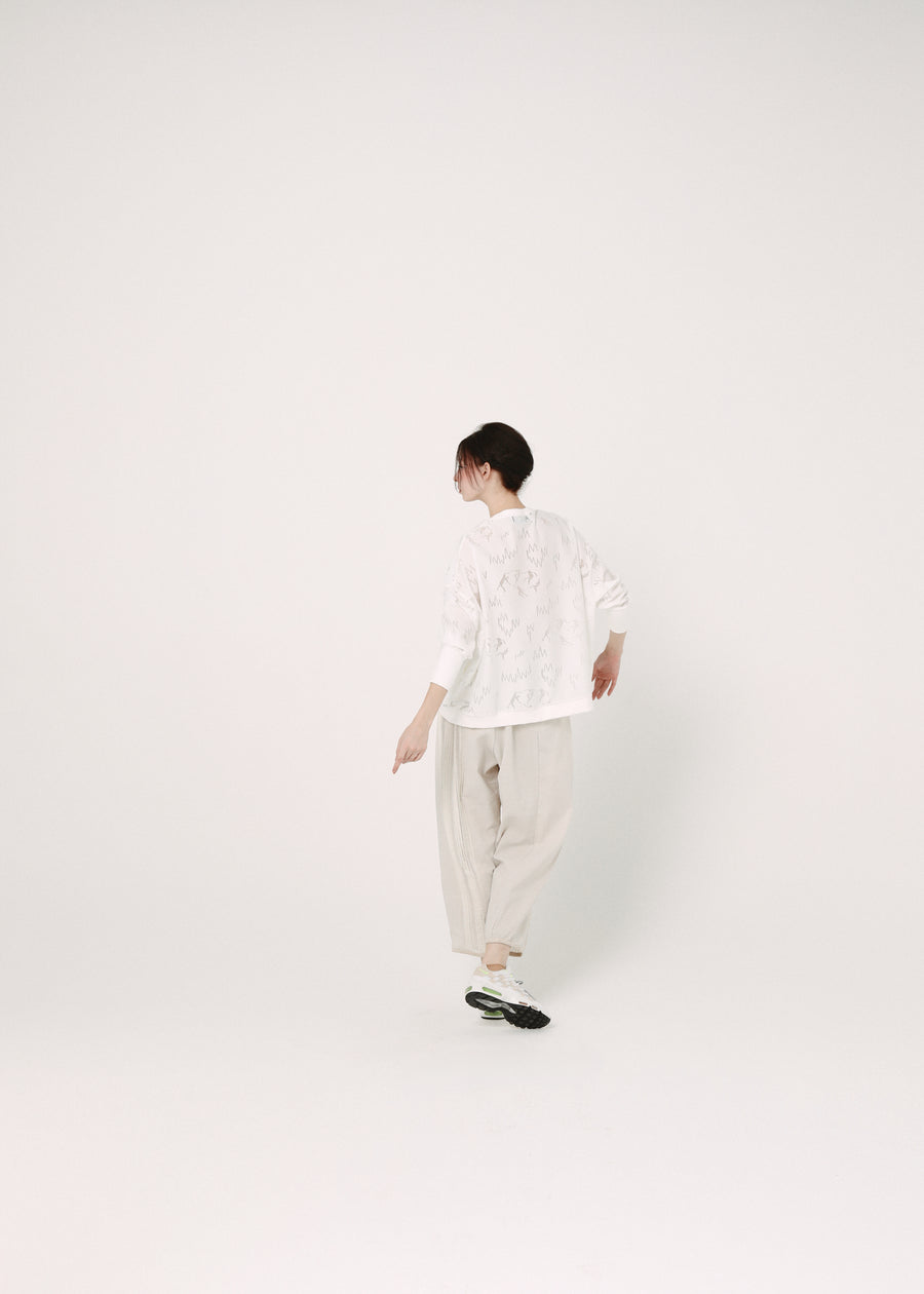 BSD26SS-11 Dancing Lace Pullover WHITE