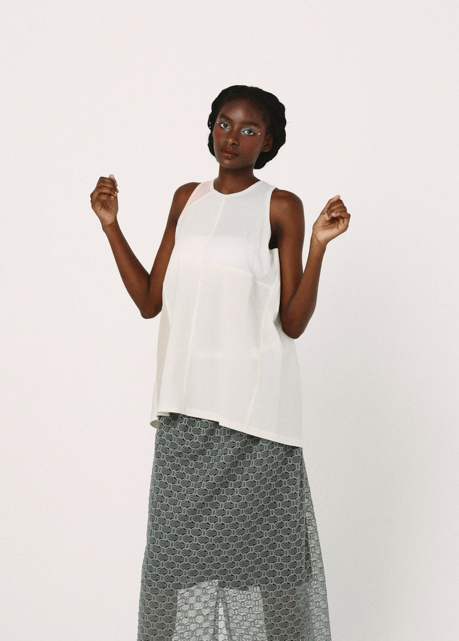 BSD26SS-23 Colored Tank Dress L GREY