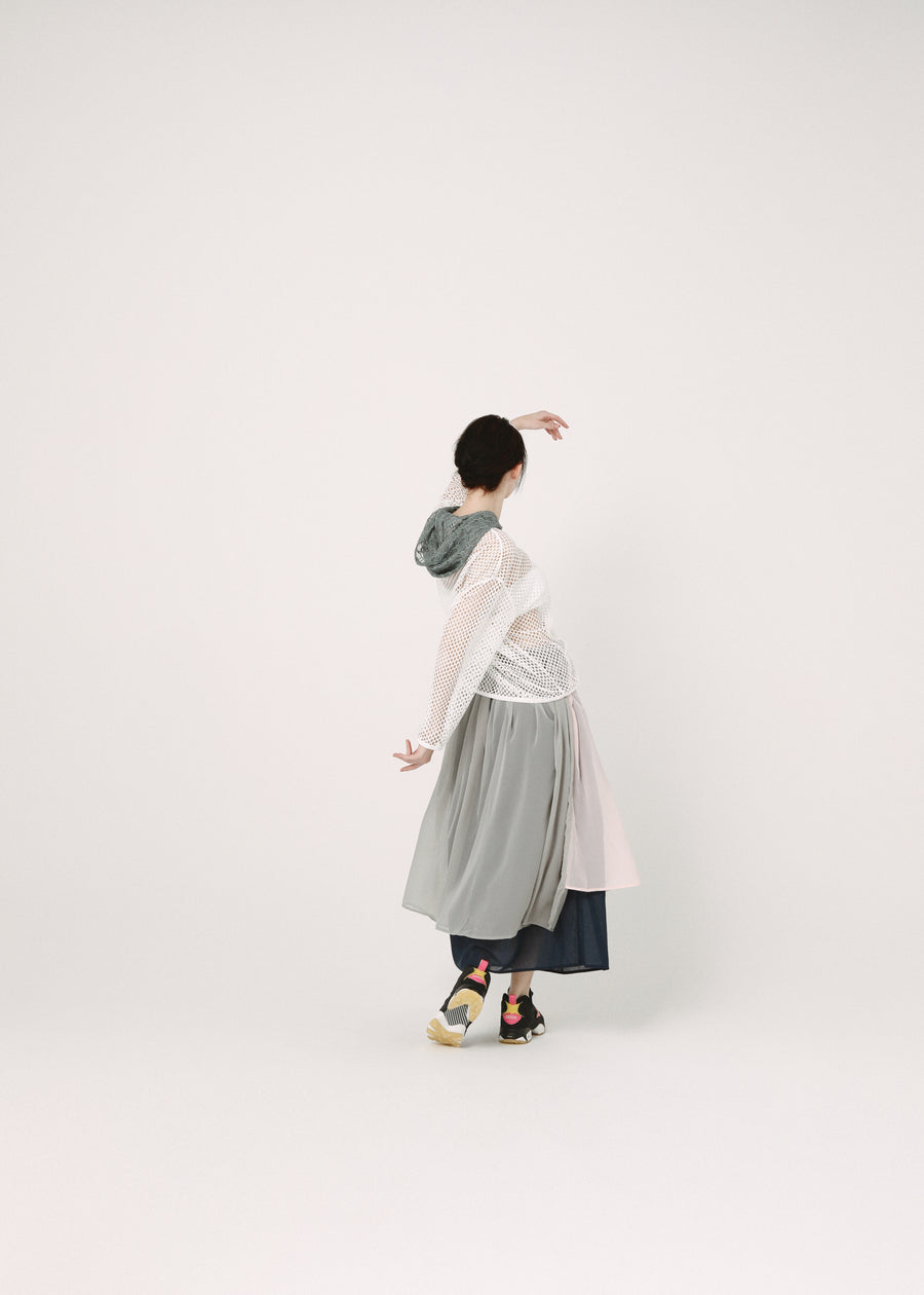 BSD26SS-09 Mirage Layer Skirt GREY