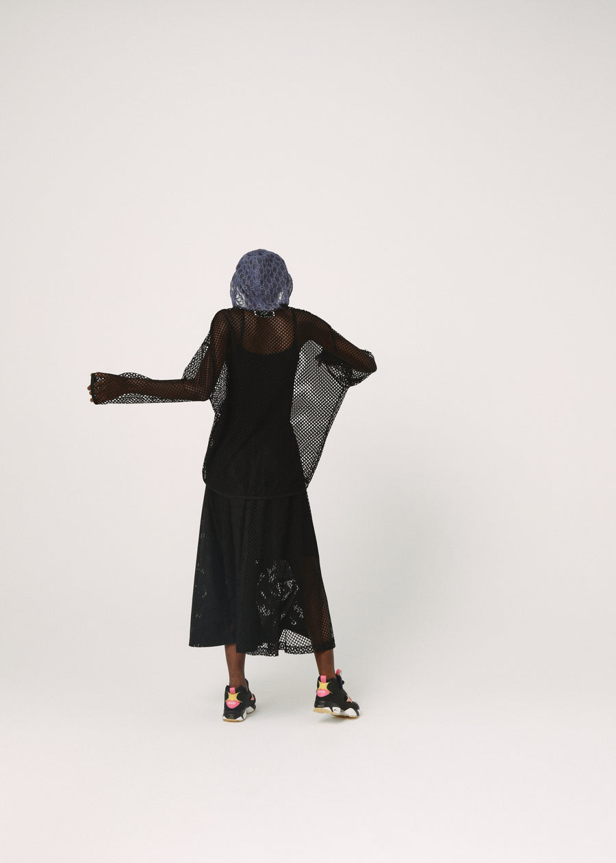BSD26SS-12 Dancing Lace Culottes BLACK