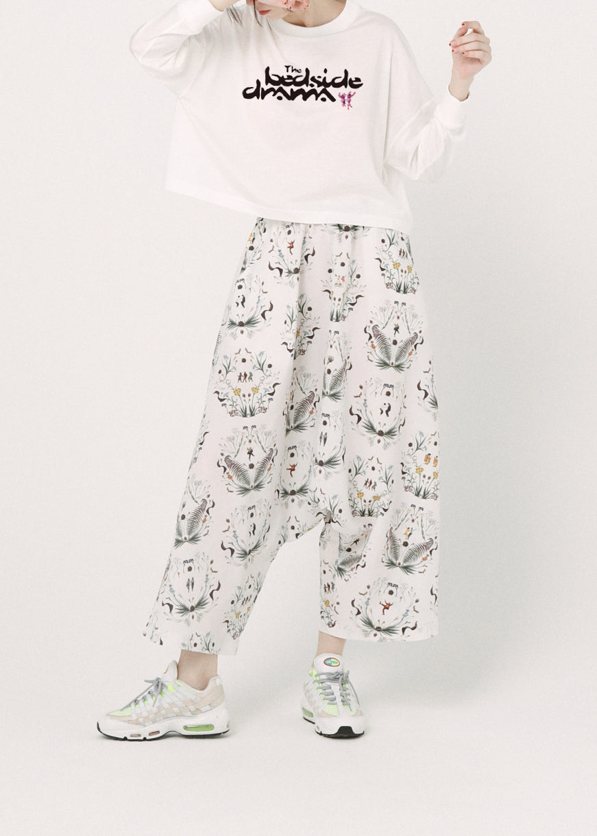 BSD26SS-19 Dance In The Garden Wide Pants NATURAL