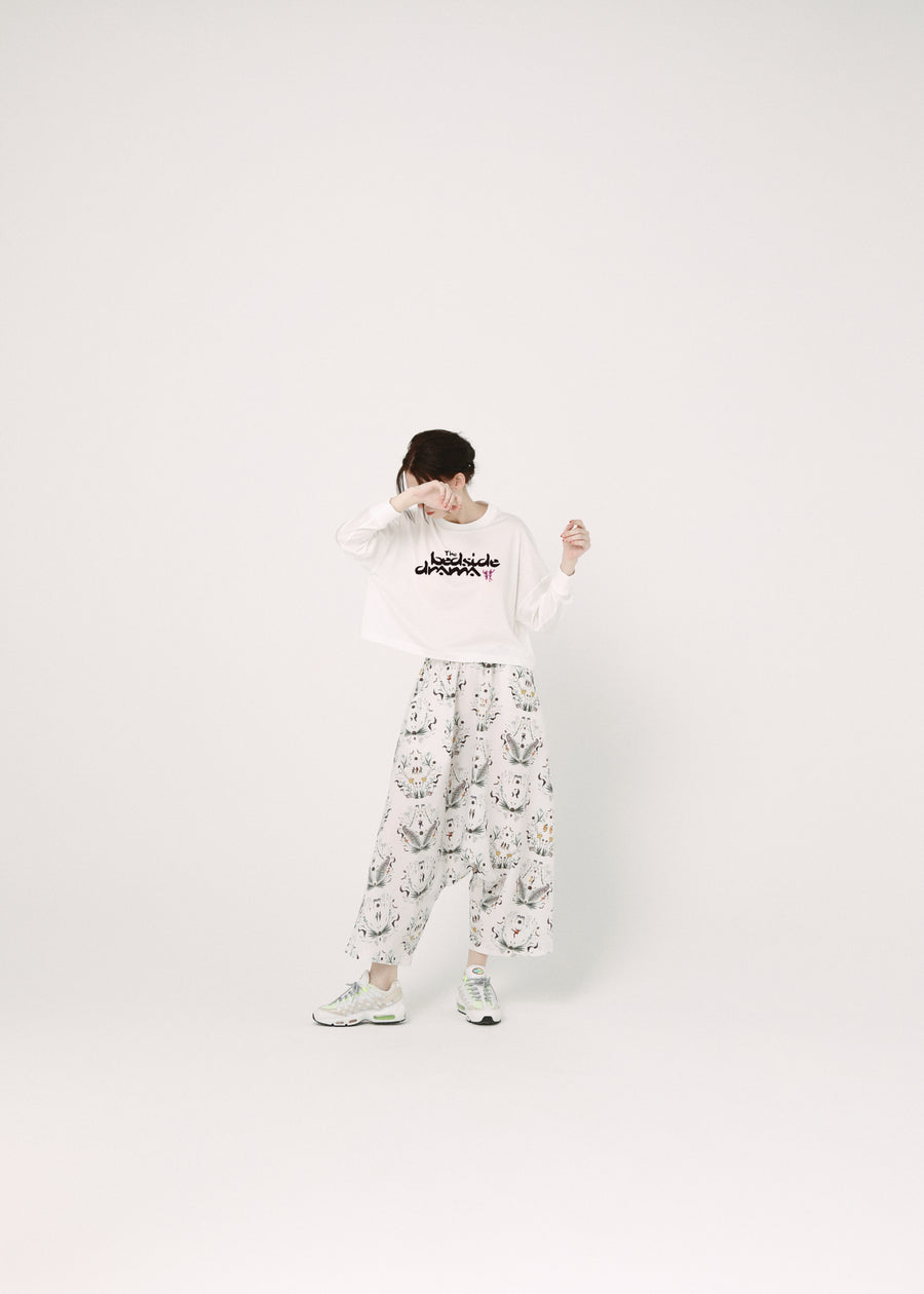 BSD26SS-19 Dance In The Garden Wide Pants NATURAL