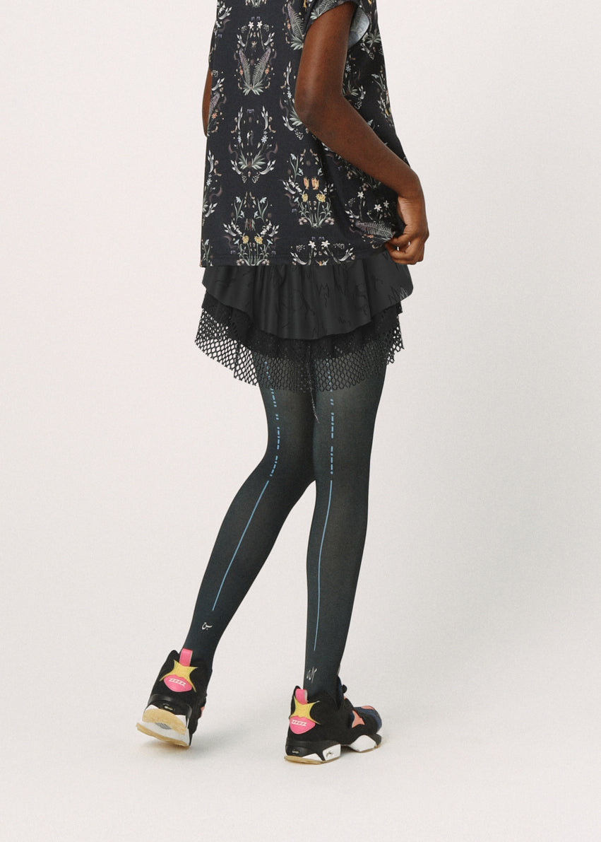 BSD26SS-28 Spiritual Dance Tights BLACK