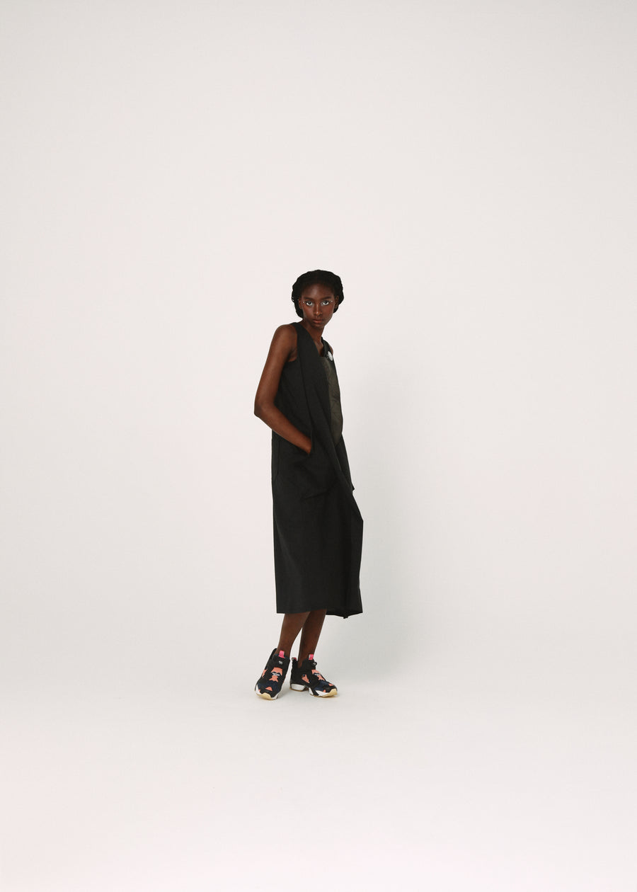 BSD26SS-05 Mixed Military Dress BLACK