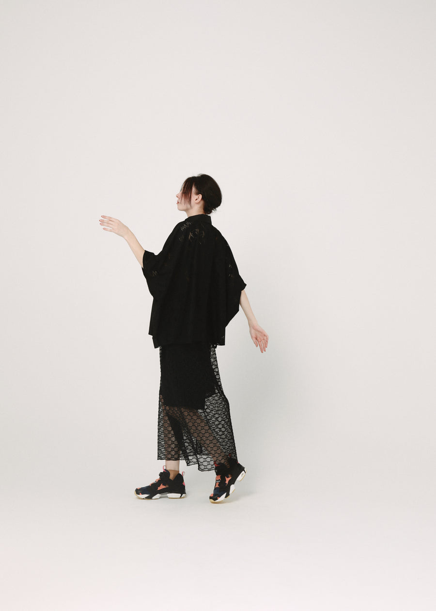 BSD26SS-21 Ultra Mesh Skirt BLACK