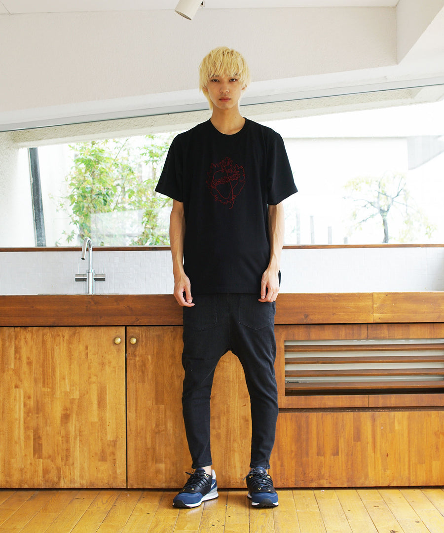 Embroidery T-shirt A/心臓